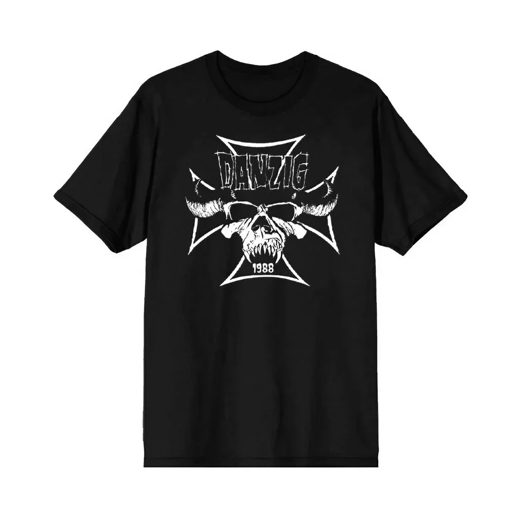 Danzig Men's Cross T-Shirt Black XX-Large | Officially Licensed